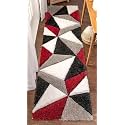 3D Embossed Shaggy Carpet Modern Fur Rugs for Bedroom Living Room, Drawing Room, Bedroom Runner Plush Microfiber Fabric - (D-3, 2x5 Feet)