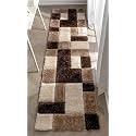 3D Embossed Shaggy Carpet Modern Fur Rugs for Bedroom Living Room, Drawing Room, Bedroom Runner Plush Microfiber Fabric - (D-7, 2x5 Feet)