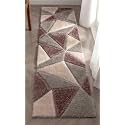 3D Embossed Shaggy Carpet Modern Fur Rugs for Bedroom Living Room, Drawing Room, Bedroom Runner Plush Microfiber Fabric - (D-2, 2x6 Feet)
