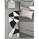 3D Embossed Shaggy Carpet Modern Fur Rugs for Bedroom Living Room, Drawing Room, Bedroom Runner Plush Microfiber Fabric - (D-12, 2x5 Feet)