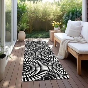 cotton carpet runner 22x60 inch for living room bedroom kids room kitchen bedside runner - printed -6 2x5 feet