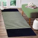 Cotton Carpet Runner 22x60 Inch for Living Room, Bedroom, Kids Room, Kitchen, Bedside Runner - (Green - S, 2x5 Feet)