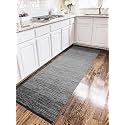 Cotton Carpet Runner 22x60 Inch for Living Room, Bedroom, Kids Room, Kitchen, Bedside Runner - (Black - G, 2x5 Feet)