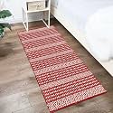 Cotton Carpet Runner 22x60 Inch for Living Room, Bedroom, Kids Room, Kitchen, Bedside Runner - (Blue - (S), 2x5 Feet)