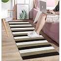 Cotton Carpet Runner 22x60 Inch for Living Room, Bedroom, Kids Room, Kitchen, Bedside Runner - (Coffee - (S), 2x5 Feet)