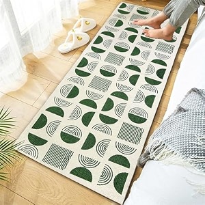cotton printed carpet runner 22x60 inch for living room bedroom kids room kitchen bedside runner - printed -3 2x5 feet