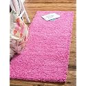 Fluffy Living Room Soft Touch Carpet Comfy Bedroom Anti Skid Drawing Kids Room, Kitchen, Bedside Runner - (Pink, 1.5x4 Feet)