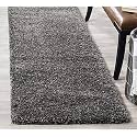 Fluffy Super Ultra Soft Handmade Shaggy Carpet for Living Room, Bedroom, Hotel, Hall, Guest Room, Bedside Runner Kitchen Runner - (Grey, 2x3 Feet)
