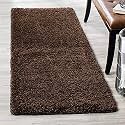 Fluffy Super Ultra Soft Handmade Shaggy Carpet for Living Room, Bedroom, Hotel, Hall, Guest Room, Bedside Runner Kitchen Runner - (Coffee, 2x3 Feet)