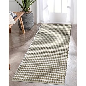 stonemunk hand woven classic bedside runner jute carpet  rug area  for your home bedroom office amp hotel - braided 2x5 feet