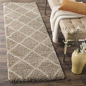 luxurious carpet design carpet microfiber hand woven and shag carpet with 2 inch pile for living room bed room - beige - box 2x4 feet