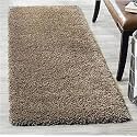 Luxurious Carpet Design Carpet Microfiber Hand Woven and Shag Carpet with 2 Inch Pile for Living Room Bed Room - (Beige, 2x4 Feet)