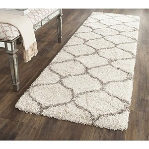 soft microfiber with polyester fabric carpet for living room bedroom kids room kitchen bedside runner - ivory - mandir 2x3 feet