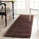 Super Soft Shaggy Rugs Fluffy Carpets, Indoor Modern Plush Area Rugs for Living Room Bedroom Kids Room, Upgrade Anti Skid Durable Rectangular Fuzzy Rug - (Coffee, 2x5 Feet)