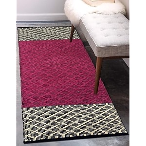 water absorbable cotton carpet runner 22x60 inch for living room bedroom kids room kitchen bedside runner - new - fabric 2 2x5 feet