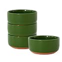 Stoneware Cereal &amp; Soup Bowls, Set of 4, 6-Inch, Green