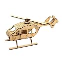 StonKraft Helicopter 3D Puzzle for 14 Years and Up, Brown