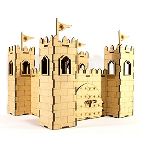stonkraft wooden 3d puzzle home decor construction toy modeling kit school project - easy to assemble castle teen