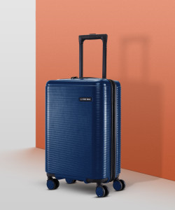 stony brook by nasher miles small cabin suitcase 55 cm 8 wheels - dunes hard-sided polycarbonate cabin navy blue 20 inch55cm trolley bag - blue