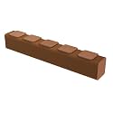 Stool Foldable, Sleek Indoor Decor, Brown Collapsible Stool with Honeycomb Structure, Supports Heavy Weight, Fit for Bedroom, Living Room and Dining Room(Square Seat Cushion, 98.4" x 14.2" x 15.10")