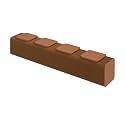 Stool Foldable, Sleek Indoor Decor, Brown Collapsible Stool with Honeycomb Structure, Supports Heavy Weight, Fit for Bedroom, Living Room and Dining Room(Square Seat Cushion, 78.7" x 14.2" x 15.9")