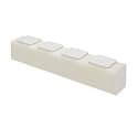 Stool Foldable, Sleek Indoor Decor, White Collapsible Stool with Honeycomb Structure, Supports Heavy Weight, Fit for Bedroom, Living Room and Dining Room(Square Seat Cushion, 78.7" x 14.2" x 15.11")