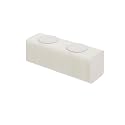 Stool Foldable, Sleek Indoor Decor, White Collapsible Stool with Honeycomb Structure, Supports Heavy Weight, Fit for Bedroom, Living Room and Dining Room(Round Seat Cushion, 47.2" x 14.2" x 15.13")