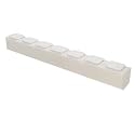 Stool Foldable, Sleek Indoor Decor, White Collapsible Stool with Honeycomb Structure, Supports Heavy Weight, Fit for Bedroom, Living Room and Dining Room(Square Seat Cushion, 137.8" x 14.2" x 15.14")
