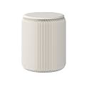 Stool Foldable, Sleek Indoor Decor, White Collapsible Stool with Honeycomb Structure, Supports Heavy Weight, Fit for Office, Bedroom, Living Room and Dining Room, Kraft Paper, H15.7 D11.8