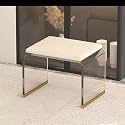 Stool, Transparent Acrylic Stool with Cushion Vanity Chair Small Ottoman Makeup Dining Room Foot Rest for Couch Living Bedroom(White,Small)