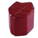 stools Leaf Stool Solid Wood Frame Foam-Filled Seat Cushion Multi-Function Padded Ottoman Waterproof Oil-Proof Living Room Stool Foldable(Rojo)