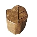 stools Leaf Stool Solid Wood Frame Foam-Filled Seat Cushion Multi-Function Padded Ottoman Waterproof Oil-Proof Living Room Stool Foldable(Orange)