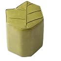 stools Leaf Stool Solid Wood Frame Foam-Filled Seat Cushion Multi-Function Padded Ottoman Waterproof Oil-Proof Living Room Stool Foldable(Leaf Yellow)