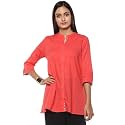 STOP by Shoppers Womens Mandarin Collar Solid