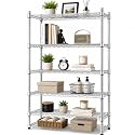 STORACK 6 Tier Commercial Storage Rack for Warehouse, Pantry &amp; Bulk Home Organization | Extra Tall Heavy Duty Chrome Shelving Unit | Adjustable Utility Shelf Stand | 600 KG Capacity | 182 CM Height