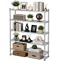 STORACK 6 Tier Heavy Duty Storage Rack for Home, Kitchen &amp; Utility Organization | Adjustable Chrome Wire Shelving Unit | Multipurpose Vertical Shelf Stand | 600 KG Capacity | 182 CM Tall Organizer