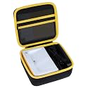 Lebakort Storage Case Compatible with Kodak Dock plus/Dock ERA Plus 4PASS 4x6 Instant Photo Printer (Black+Yellow Case, for Dock Plus)
