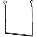 STORAGE MANIAC Adjustable Closet Rod for Hanging Clothes, 1 Pack Black