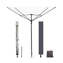 STORAGE MANIAC Umbrella Clotheslines Outdoor Laundy Drying Rack Heavy Duty