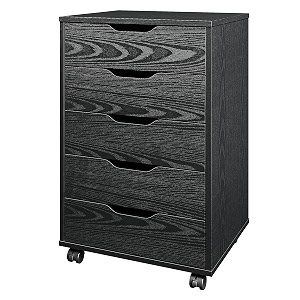 storageorganization 57 drawer white 5 drawer black