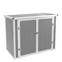 Storage Shed Outdoor Weatherproof Resin Storage Shed with Floor 41 Cu.Ft