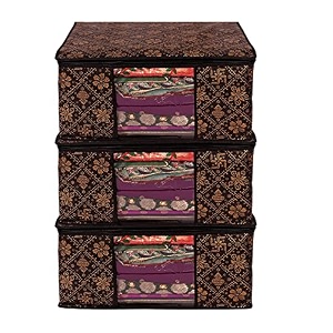 non woven saree covers with zipsaree covers for storagesaree packing covers for wedding cloth storage cloth storage with transparent window for suit lehenga dress packing bag 3