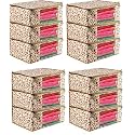 Storage bag Set of 12 Foldable Saree Covers with Transparent Window and Zipper - Wardrobe Organizer for Lehengas, Suits, Dresses, &amp; Clothes Storage Bag with Dust Protection (Pack of 12)