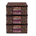 Non Woven Saree Covers With Zip|Saree Covers For Storage|Saree Packing Covers For Wedding| Cloth Storage Cloth Storage with Transparent Window for Suit, Lehenga, Dress Packing bag (3)