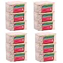 Saree Cover Set of 12 Non Woven Fabric Clothes Organiser for Wardrobe with Transparent Window &amp; Zip Clothes Storage Bag for Lehenga, Suit, Dress Saree Packing Cover Beige