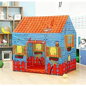 store shoppersea jumbo size extremely light weightwater proof kids play tent house for 10 year old girlsampboys farm housemulticolor tent house theme