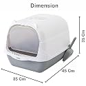 Store2508 Covered Cat Litter Box with Door and Odour Filter
