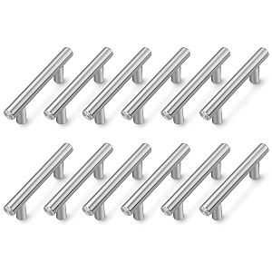 store 2508 stainless steel cabinet handles pulls 4 inches brushed steel pack of 12