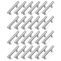 STORE 2508 Stainless Steel Cabinet Handles Pulls 4 Inches (Brushed Steel Pack of 24)