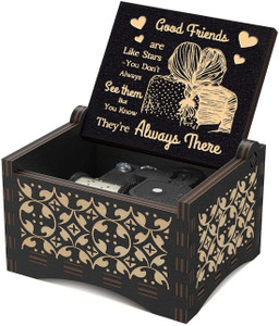 store2508 wooden music box  good friends - you are my sunshine  gift for best friend